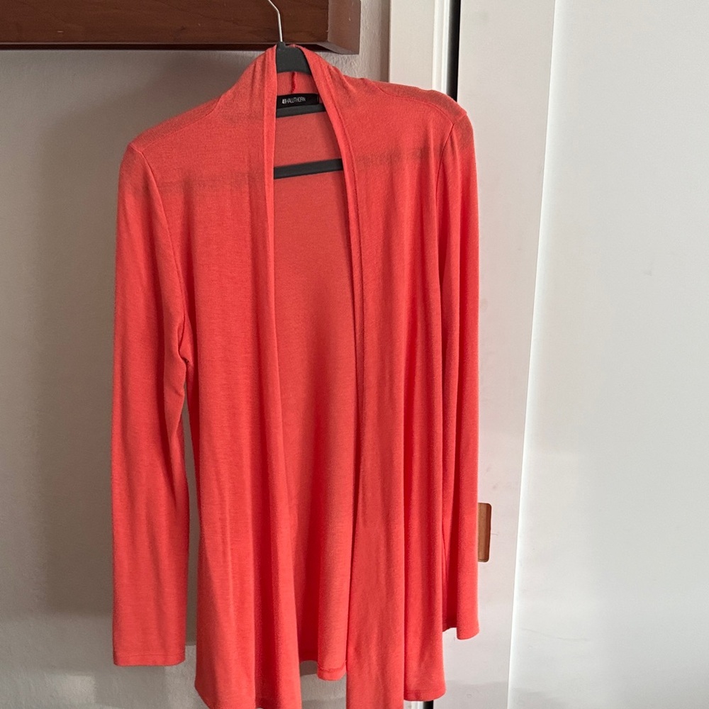 BCBGMaxAzria Vibrant Coral Cardigan